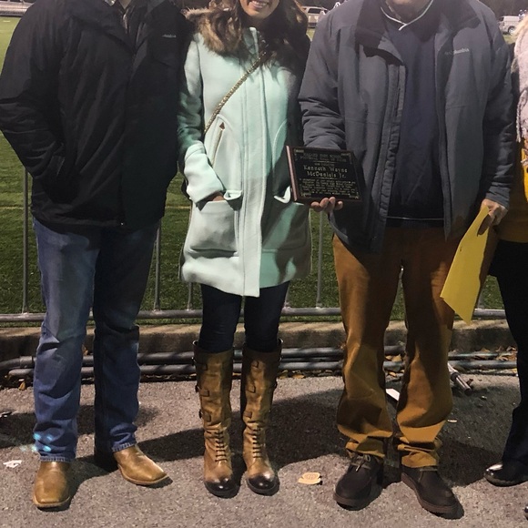 Mint J.Crew wool pea-coat with faux fur - Picture 4 of 4